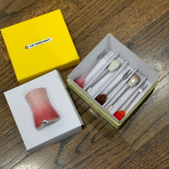 New Le Creuset Warm Palette Food Pick Set - Picture 3 of 8